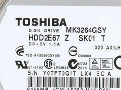 東芝硬盤開盤數(shù)據(jù)恢復(fù) TOSHIBA MK3264GSY